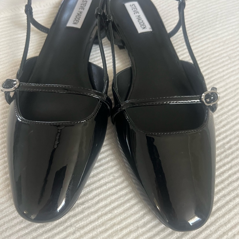 Steve Madden Black Patent Leather Women's Shoes